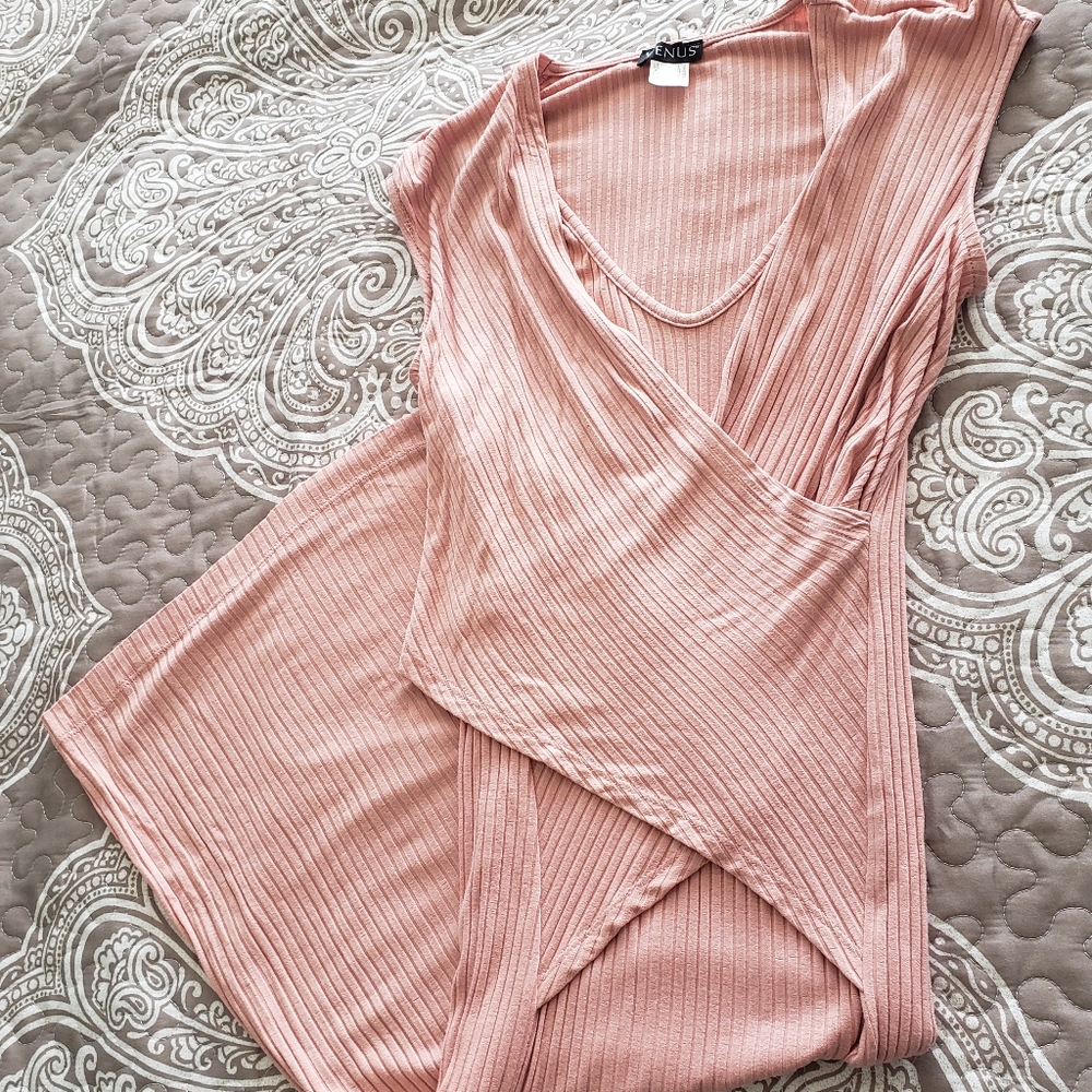Venus Midi Dress blush pink
